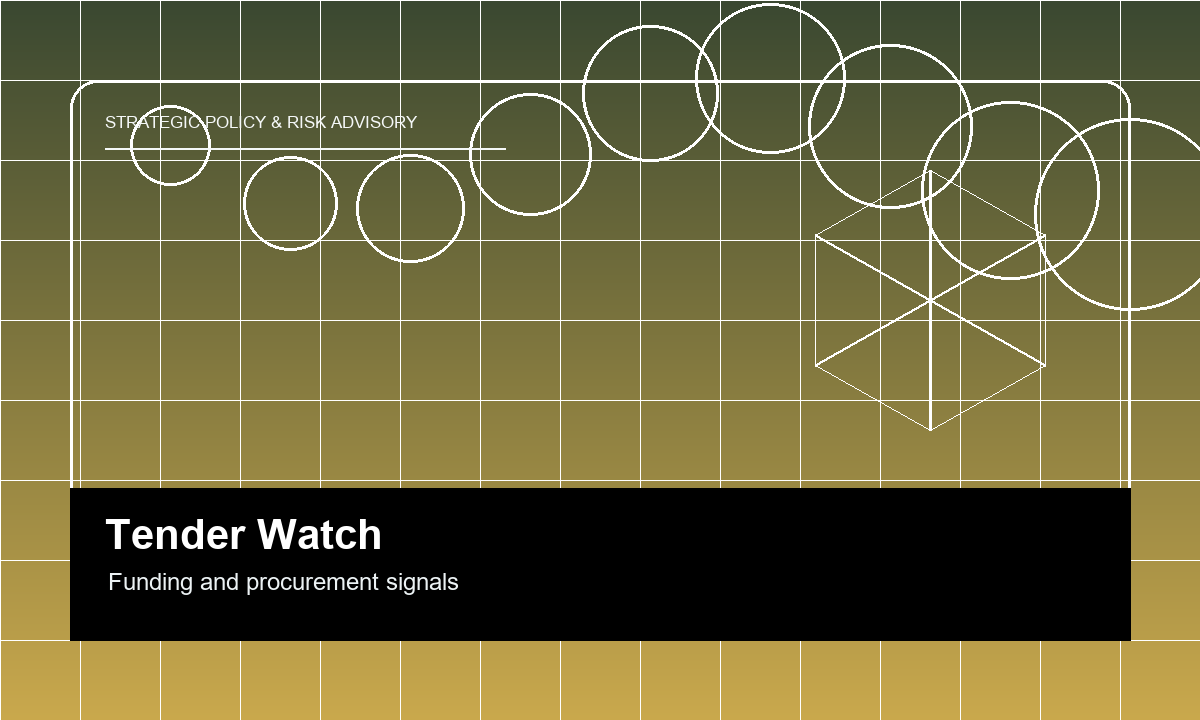 Tender and Funding Watch Must Track Both UK and Ukraine Procurement Channels